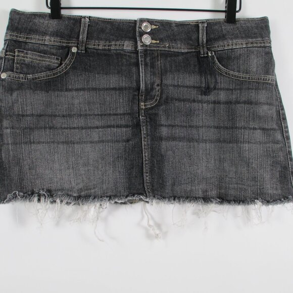 BERSHKA DENIM SKORT - Picture 6 of 16